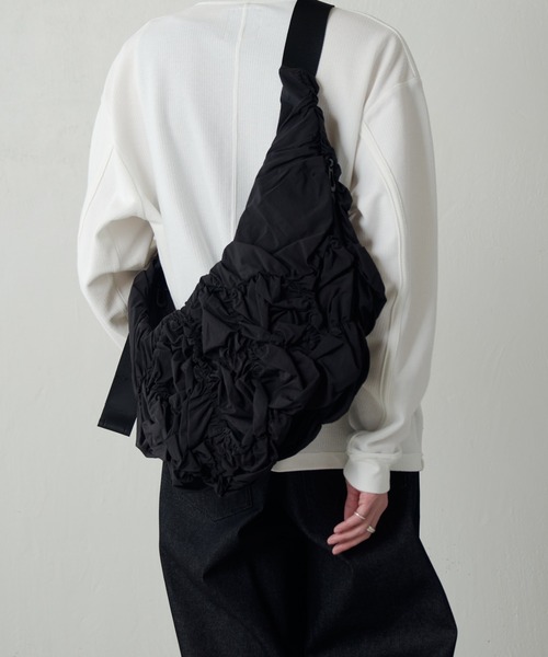ショルダーバッグ 「Cote＆Ciel」Hyco S Otra Gathered Black メンズの画像
