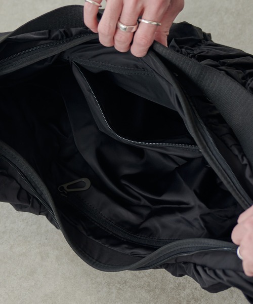 ショルダーバッグ 「Cote＆Ciel」Hyco S Otra Gathered Black メンズの画像
