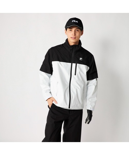 新品LLサイズ　フィラゴルフメンズレインダントツ撥水高級レインジャケット　カッパ FILA GOLF レインコート カッパ フィラゴルフ ゴルフウェア レイン