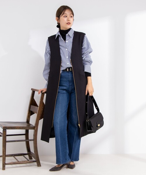 ネイビー ノースリーブ ワンピース NOLLEY'S（ノーリーズ） ノースリーブワンピース 38 ライトブルー