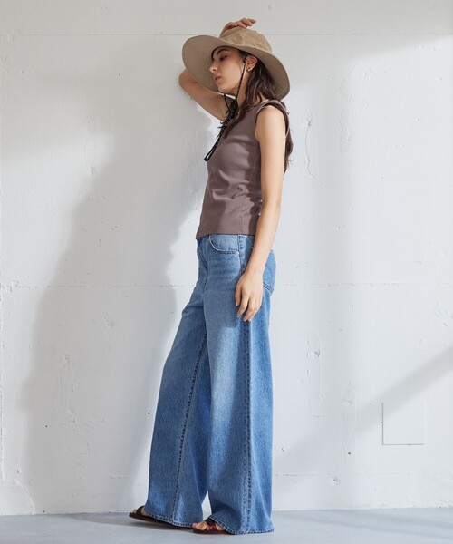 帽子 ハット 「別注/WEB限定」「NEW ERA」ワイドブリムハット レディースの画像