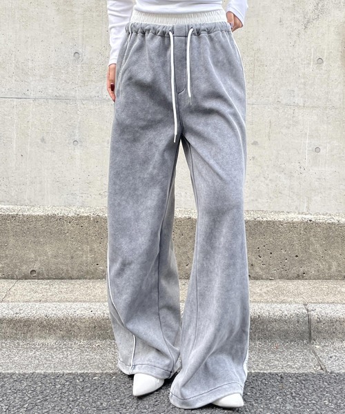 ANAP（アナップ） ワイドパンツ スウェットパンツ ジャージ レイヤード
