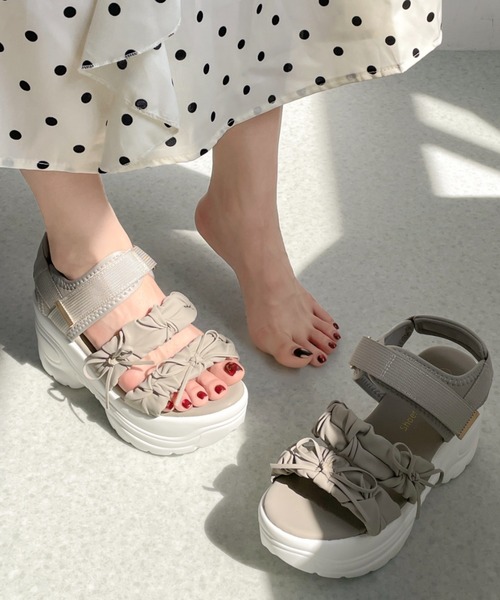 Shoes in Closet（シュークロ） 厚底 サンダル +9.0cm 超軽量 厚底