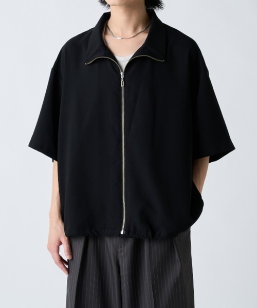 Lui's（ルイス） シャツ 半袖 ショートスリーブオーバーZIPシャツ