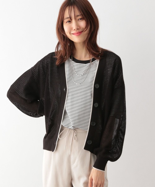 「GLOBAL WORK」 ニットカーディガン LARGE ブラック系その他 レディース_画像8