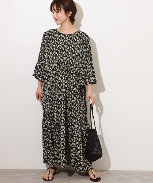 「JOURNAL STANDARD relume」 7分袖ワンピース FREE ブラック レディース