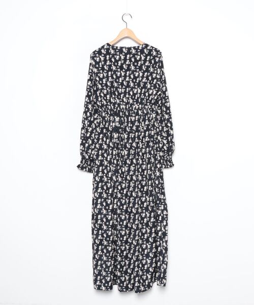 「coca（coca）」 長袖ワンピース ONE SIZE ネイビー レディース_画像2