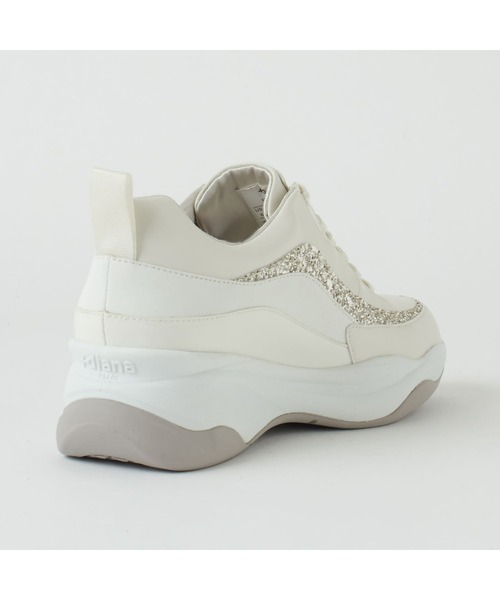 「+diana」 ローカットスニーカー 24.5cm アイボリー レディース_画像7