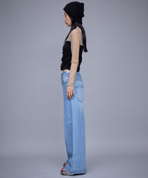 「THINGS THAT MATTER」 デニムパンツ 1 ブルー レディース_画像4