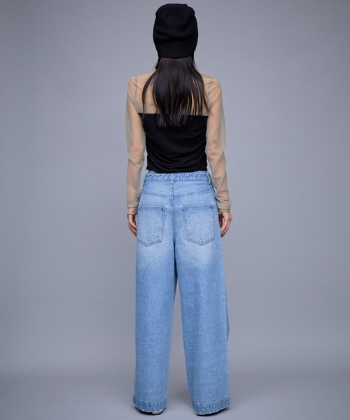 「THINGS THAT MATTER」 デニムパンツ 1 ブルー レディース_画像6