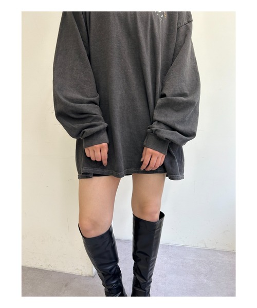 「WHO'S WHO gallery」 長袖カットソー FREE チャコールグレー レディース_画像5