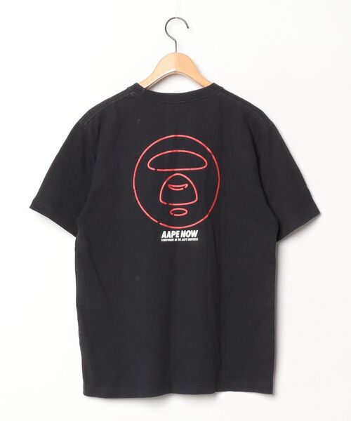 「AAPE BY A BATHING APE」 半袖Tシャツ M ブラック メンズ_画像2