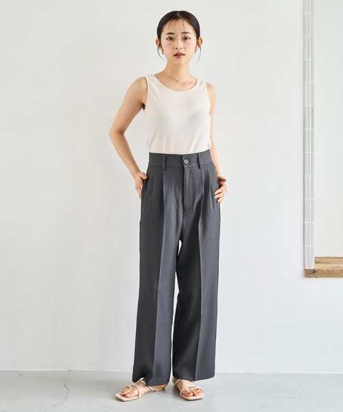 「mil」 パンツ - チャコールグレー レディース_画像2