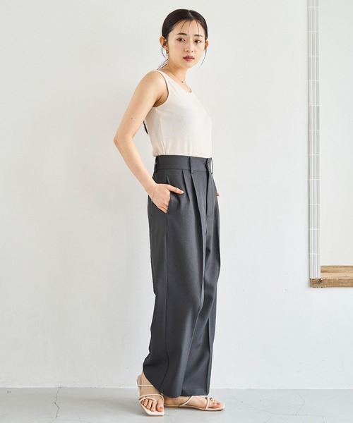 「mil」 パンツ - チャコールグレー レディース_画像3