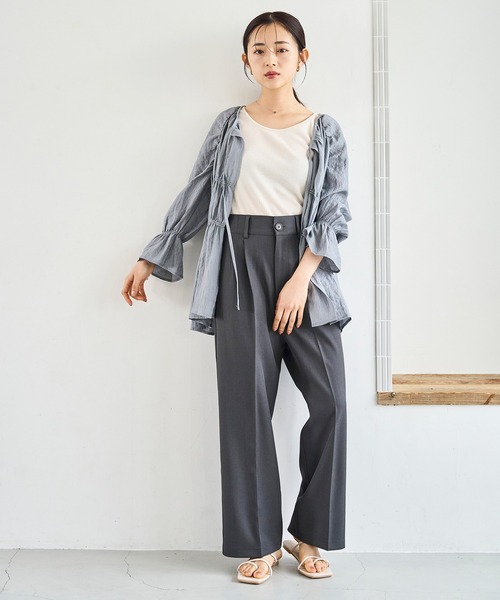「mil」 パンツ - チャコールグレー レディース_画像5
