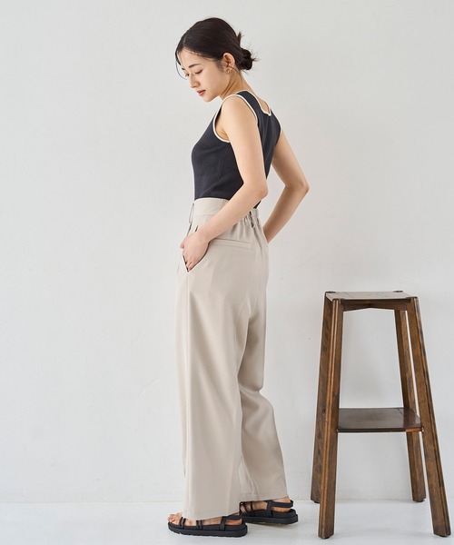 「mil」 パンツ - チャコールグレー レディース_画像8