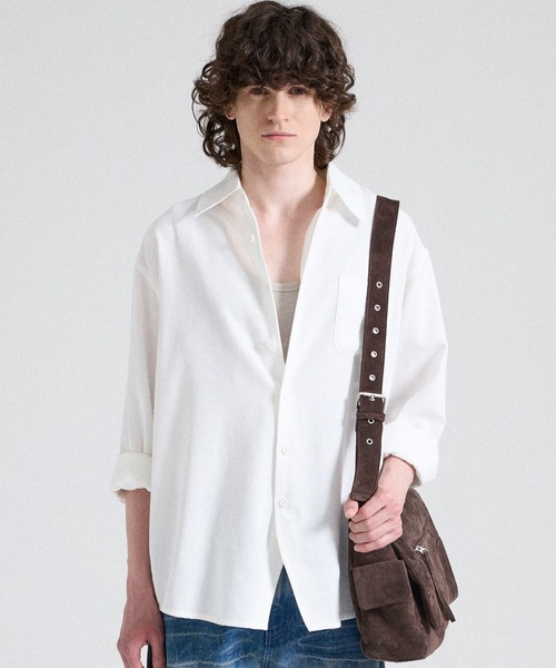Parts Lab. ショルダーバッグ 「Parts Lab.」Cow Suede Flap Shoulder