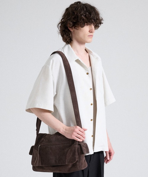 【Parts Lab.】リアルスエードフラップショルダーバッグ Parts Lab. ショルダーバッグ 「Parts Lab.」Cow Suede Flap Shoulder