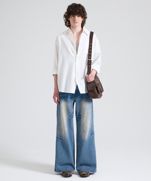 Parts Lab. ショルダーバッグ 「Parts Lab.」Cow Suede Flap Shoulder
