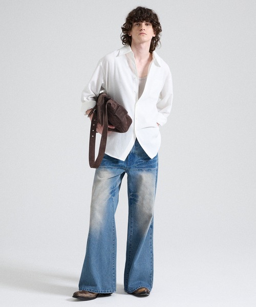 Parts Lab. ショルダーバッグ 「Parts Lab.」Cow Suede Flap Shoulder