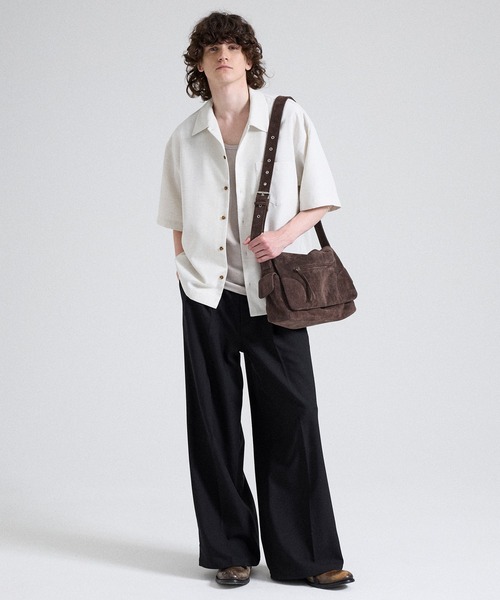 Parts Lab. ショルダーバッグ 「Parts Lab.」Cow Suede Flap Shoulder