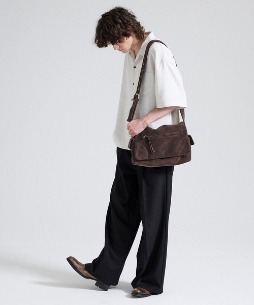 Parts Lab. ショルダーバッグ 「Parts Lab.」Cow Suede Flap Shoulder