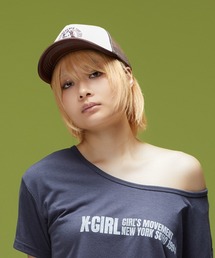 X-girl（エックスガール） メッシュキャップ キャップ 帽子 CHEERFUL