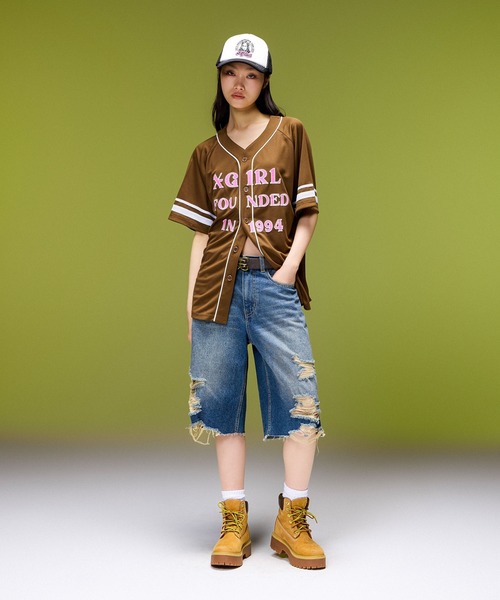 X-girl（エックスガール） メッシュキャップ キャップ 帽子 CHEERFUL