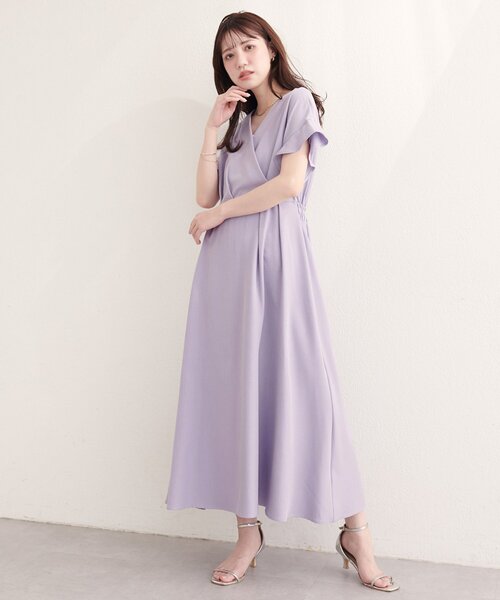 natural couture ワンピース 「sherbet line」接触冷感カシュクール