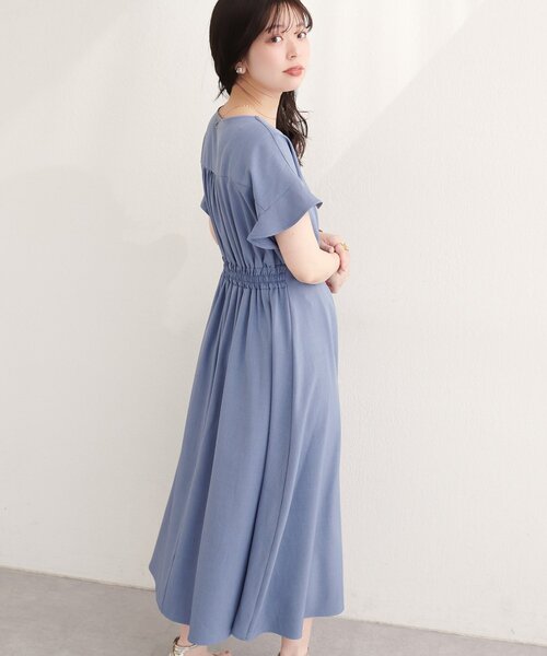 natural couture ワンピース 「sherbet line」接触冷感カシュクール