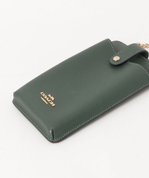 COACH（コーチ） ワンポイントショルダーバッグ - グリーン レディース