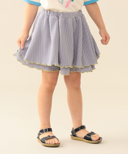 「BEAMS mini」 「KIDS」キュロット 130 ミント キッズ_画像3