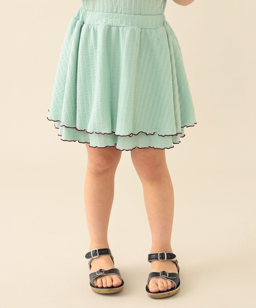 「BEAMS mini」 「KIDS」キュロット 130 ミント キッズ_画像8