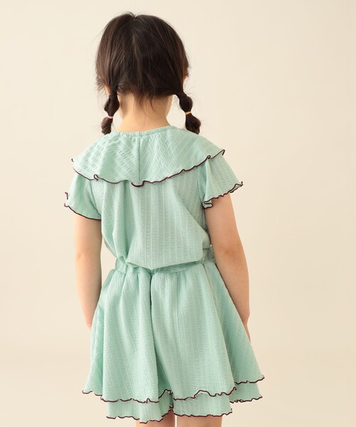 「BEAMS mini」 「KIDS」キュロット 130 ミント キッズ_画像9