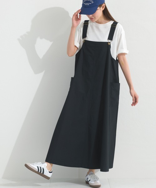 OMNES（オムネス） サロペット オーバーオール ウォッシュ加工 ダンプ