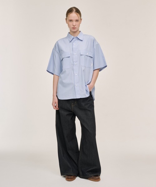 WETTEMPT 半袖シャツ MEDIUM サックスブルー メンズ : ZOZOTOWN Yahoo