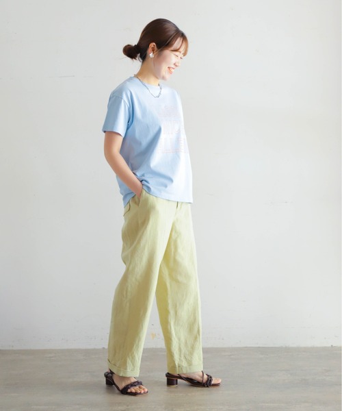 「NOMBRE IMPAIR」 半袖Tシャツ FREE ホワイト レディース_画像6