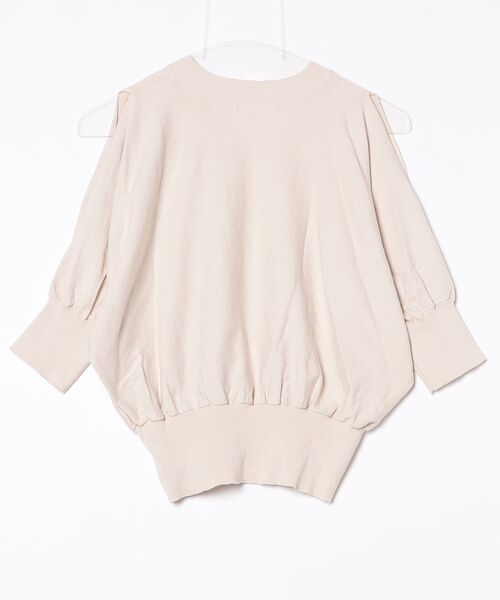 「NATURAL BEAUTY BASIC」 7分袖ニット FREE ベージュ レディース_画像2