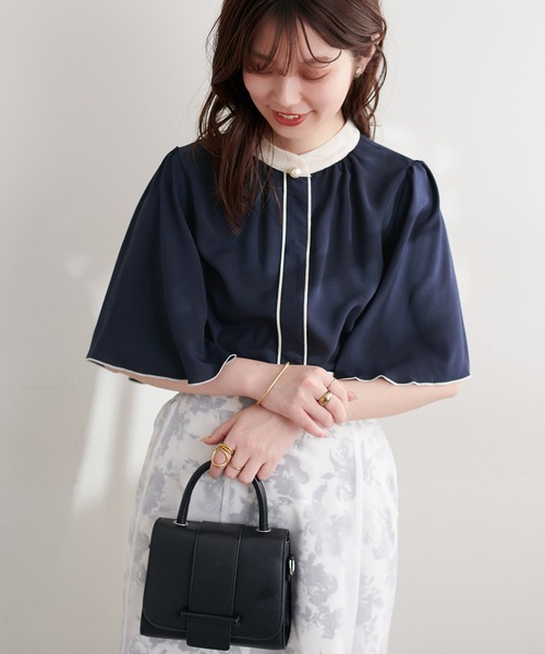 「natural couture」 半袖ブラウス FREE ベージュ レディース_画像3