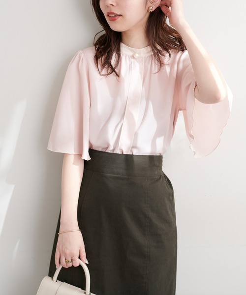 「natural couture」 半袖ブラウス FREE ベージュ レディース_画像8