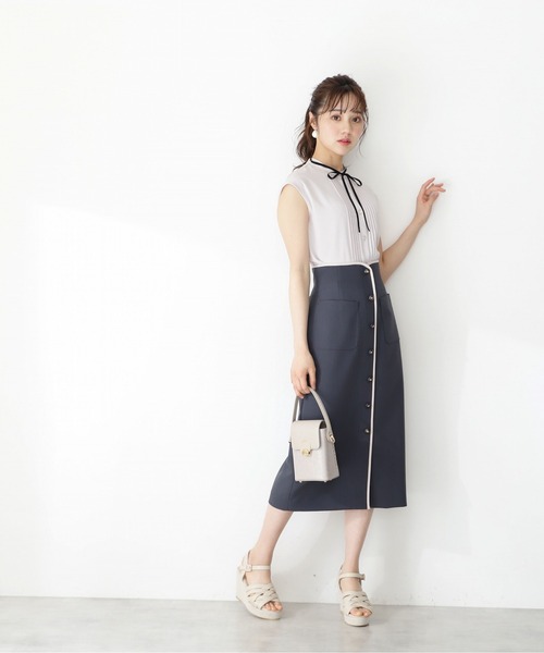「PROPORTION BODY DRESSING」 タイトスカート SMALL ライトグリーン レディース_画像3
