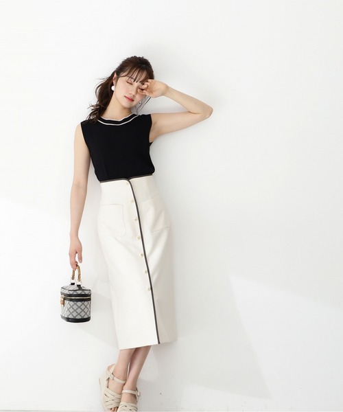 「PROPORTION BODY DRESSING」 タイトスカート SMALL ライトグリーン レディース_画像4