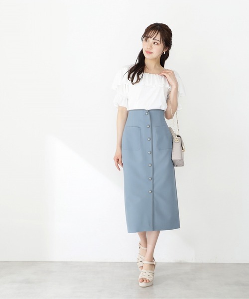 「PROPORTION BODY DRESSING」 タイトスカート SMALL ライトグリーン レディース_画像8