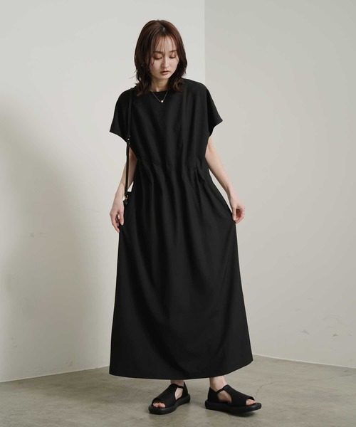「Bulue.」 フラットサンダル 39 ブラック レディース_画像6