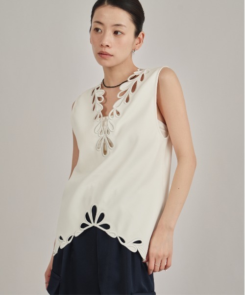 louren（ローレン） ブラウス シャツ 「louren/ローレン」eyelet 