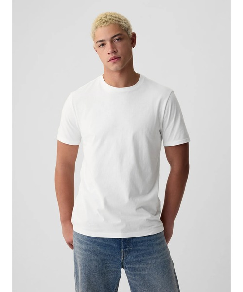 GAP クルーネックトレーナー ホワイト　M セール】GAP SPORTロゴ クルーネックスウェット・トレーナー