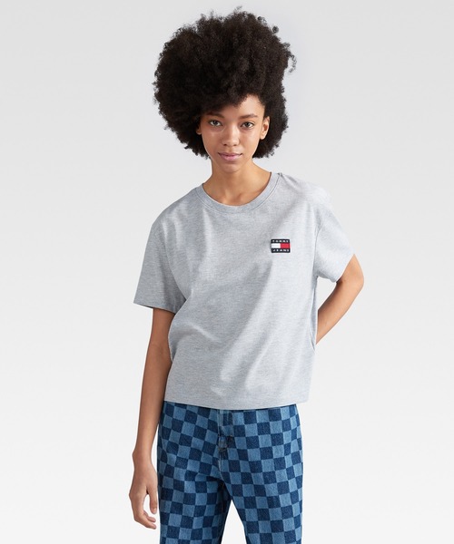 【 JEANS】★バッジTシャツ★正規品・関税込☆ TOMMY JEANS tシャツ オーバーサイズ バッジ Tシャツ