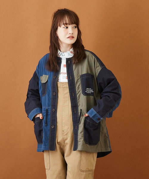 ナイロンワ ジャケット Zozotown Paypayモール店 通販 Paypayモール ミリタリージャケット ナイロンワッシャー ノーカラー
