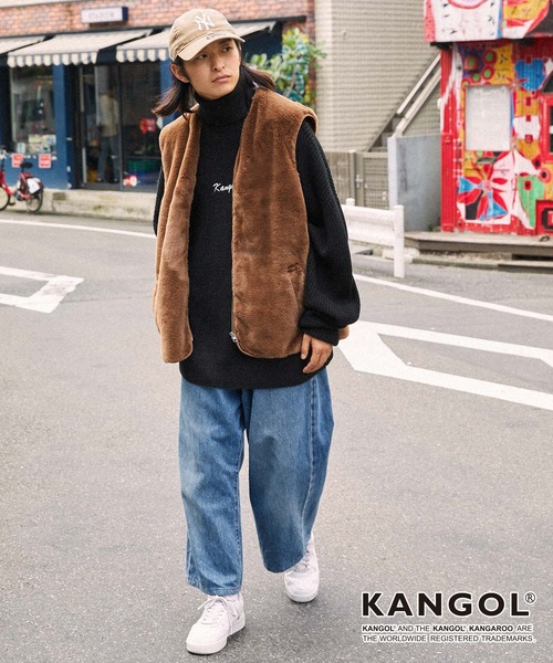 KANGOL セーター ニット KANGOL/カンゴール 別注 ロゴ刺繍