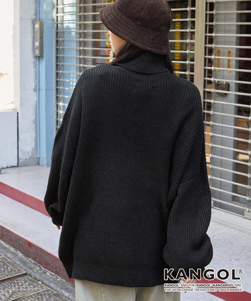 KANGOL（カンゴール） セーター ニット 別注 ロゴ刺繍 オーバーサイズ